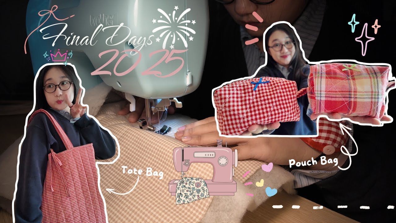 Những ngày cuối năm (Kể 1) | May túi handmade, Giao thừa, Lễ chùa, Đi về nhà | Vlog | Thuy Linh oi