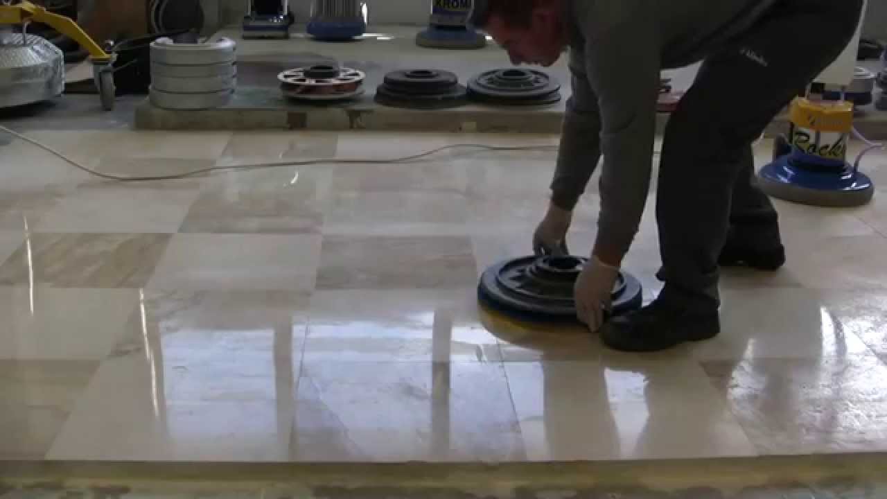 EASY KIT FOR POLISHING MARBLE FLOORS: SUPERSHINE & SPONGELUX