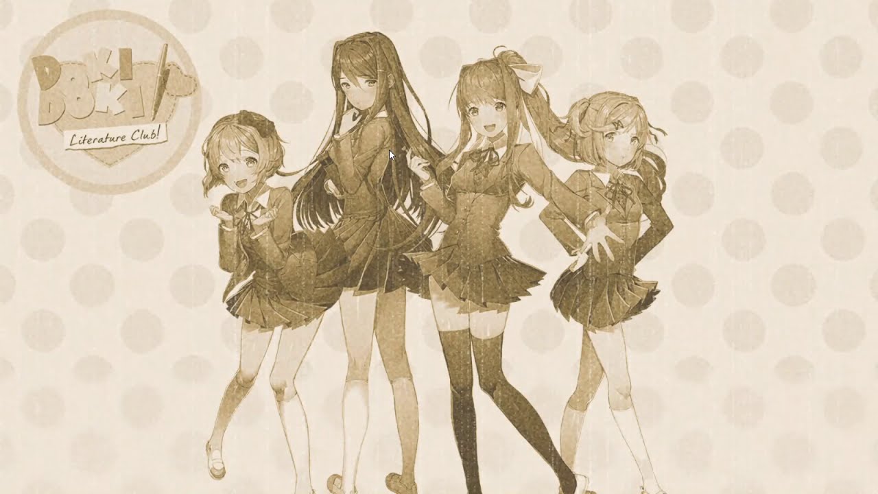 Doki Doki Literature Club Anti-Piracy Screen