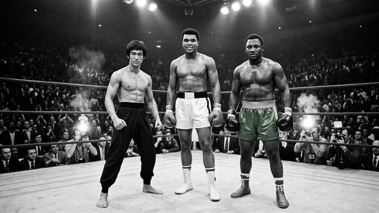 Bruce Lee, Muhammad Ali Und Joe Frazier Zeigten Drei Verschiedene Kampfstile — 3 Runden, 3 Philosoph