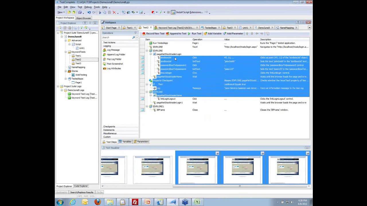 TestComplete demo