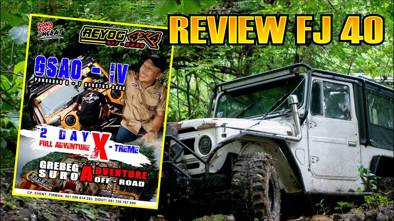 Test Drive Mobil Offroad FJ 40 Putih Sebelum Event GSAO -IV Ponorogo 6-7 Agustus 2022