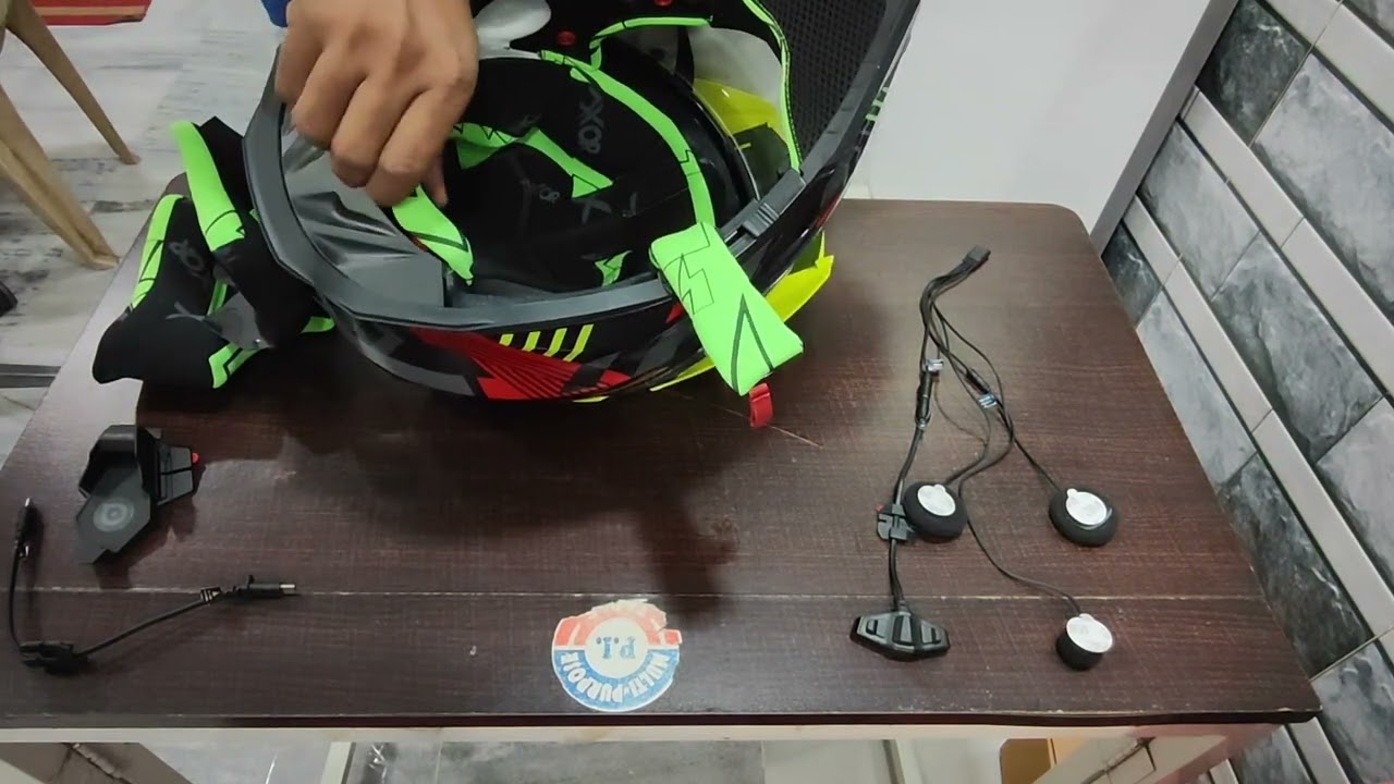 Bluearmour c20 installation in Axor X Cross adv helmet