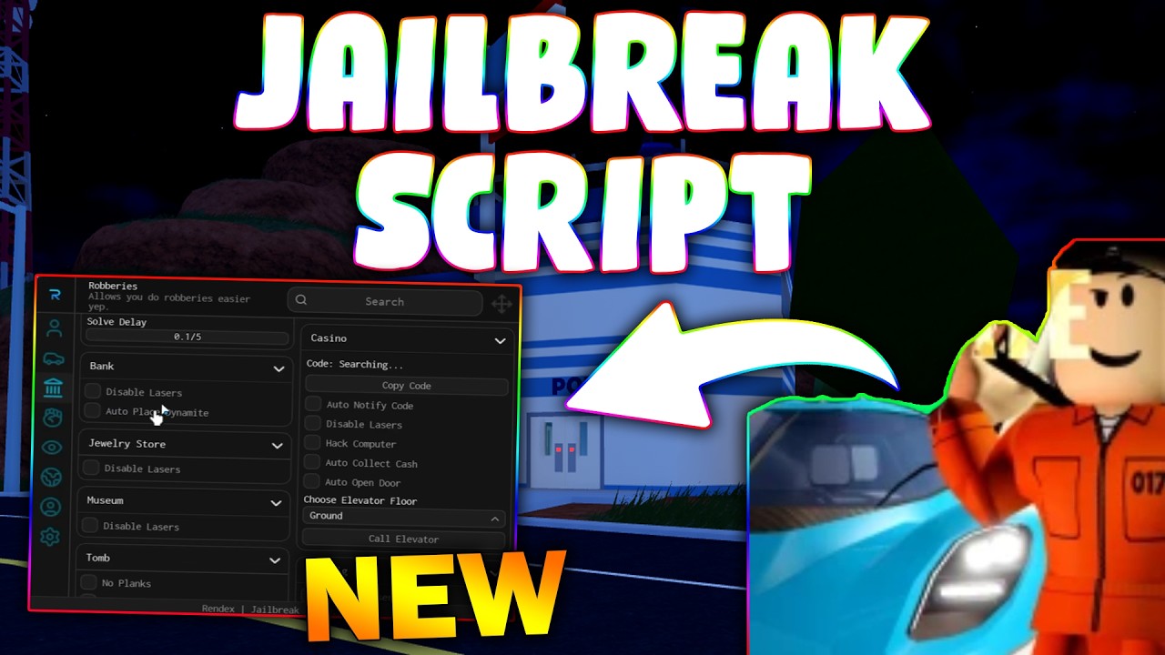 *NEW* JailBreak Script (PASTEBIN 2026) (AUTO ARREST , AUTO ROB , INFINITE MONEY , AUTOFARM )