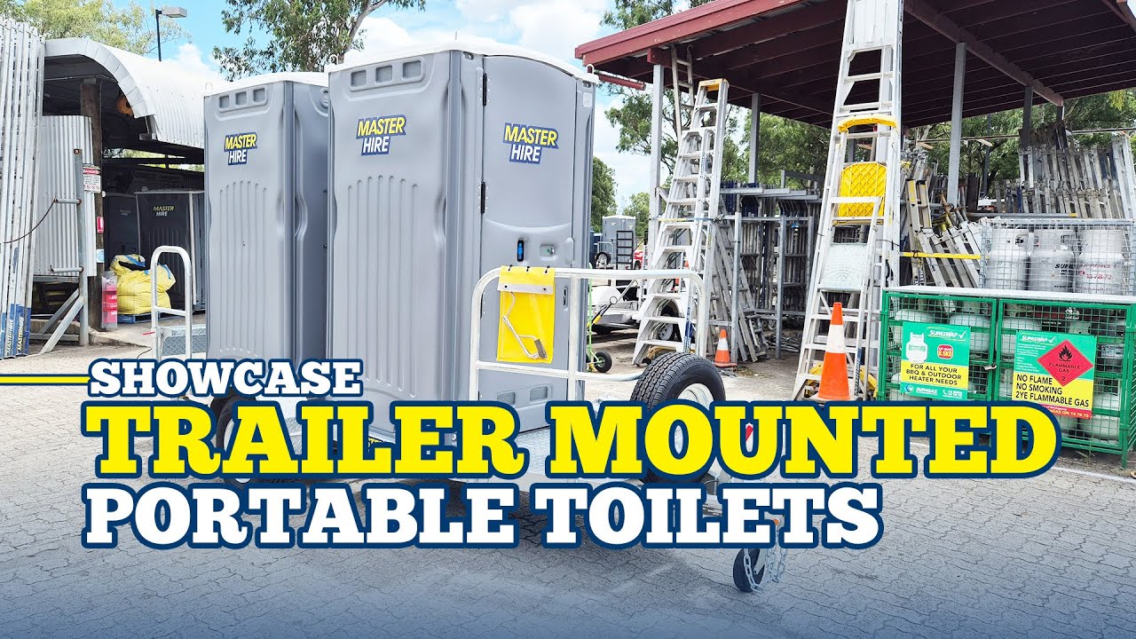 Trailer Mounted Portable Toilet Showcase | Master Hire