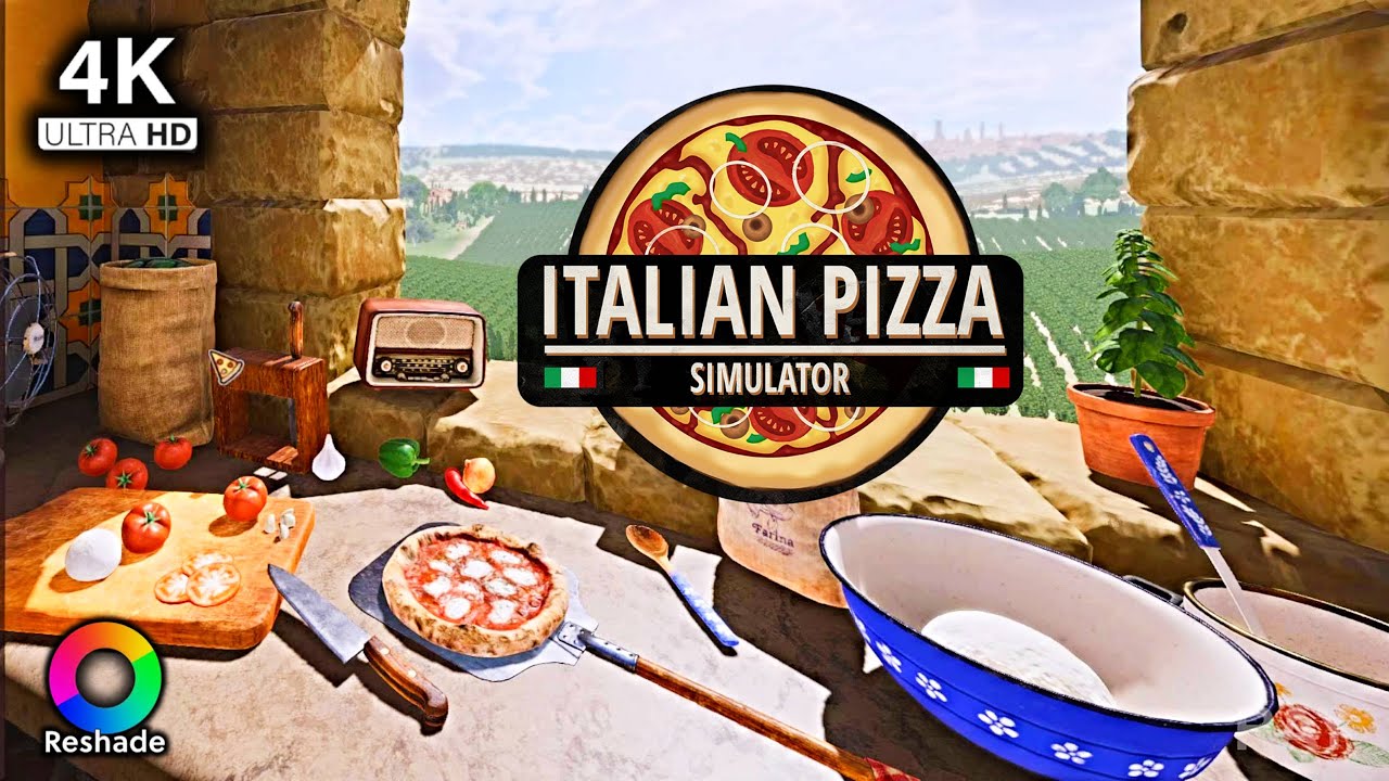 Let's Play Test Italian Pizza Simulator #1 4K Reshade