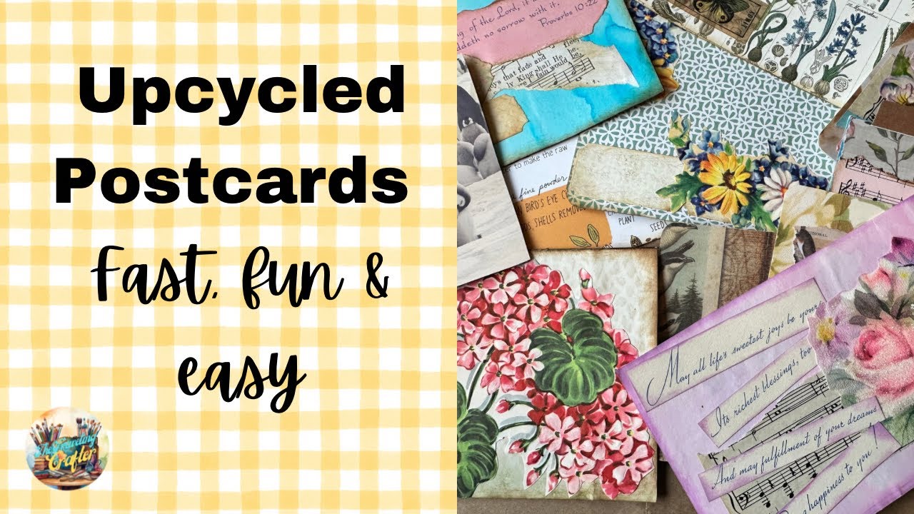 Upcycling Old Postcards into Ephemera for Junk Journals | Creative Crafting Ideas