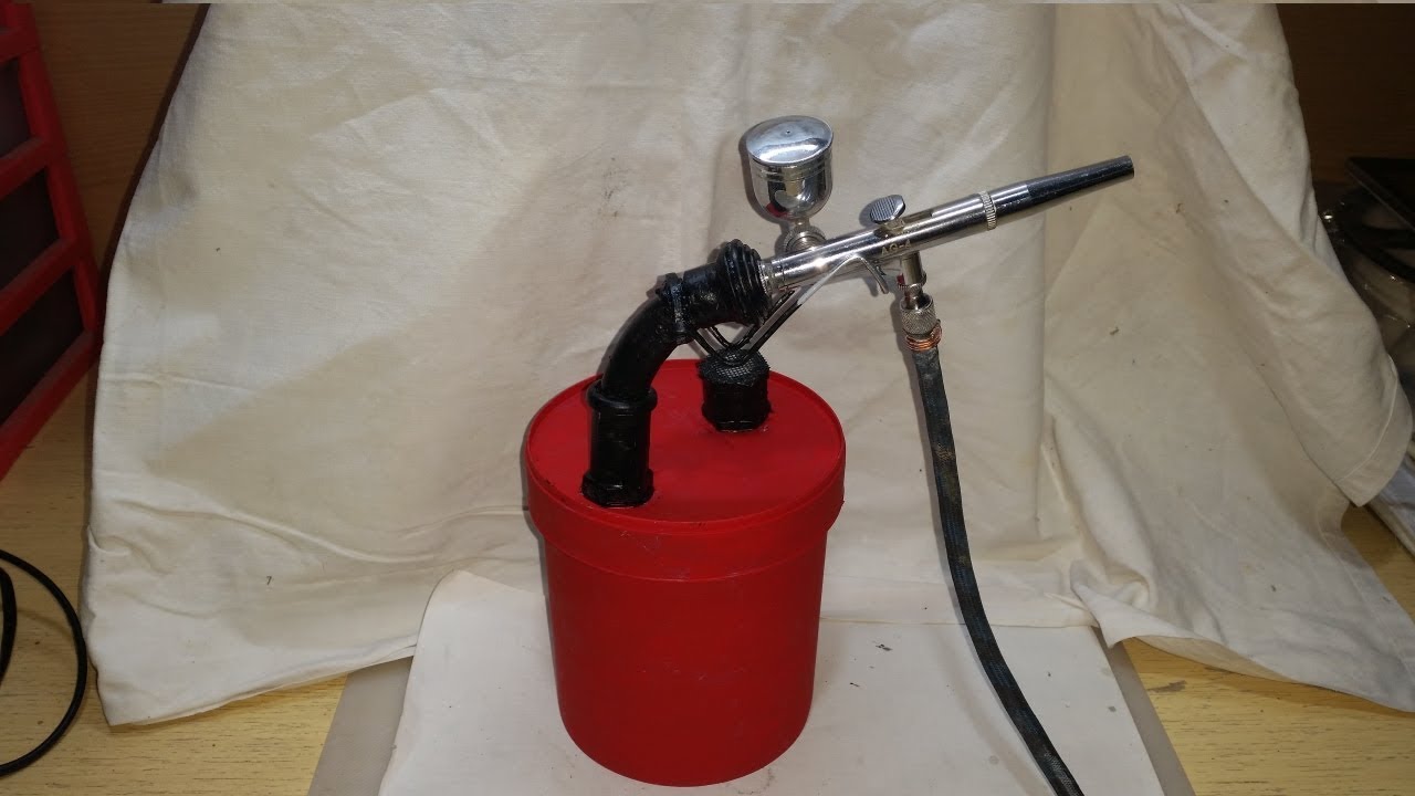 Scratchbuild - Airbrush cleaning pot jar build with recovery parts