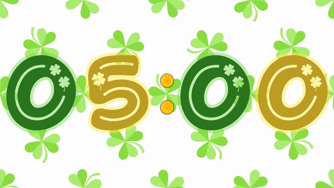 5 Minute Lucky Shamrock Timer