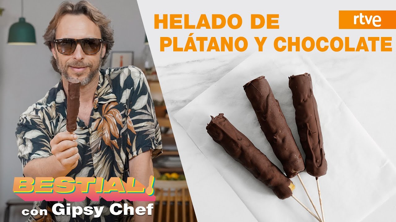 Helado de plátano y chocolate de Gipsy Chef | Cocina BESTIAL!