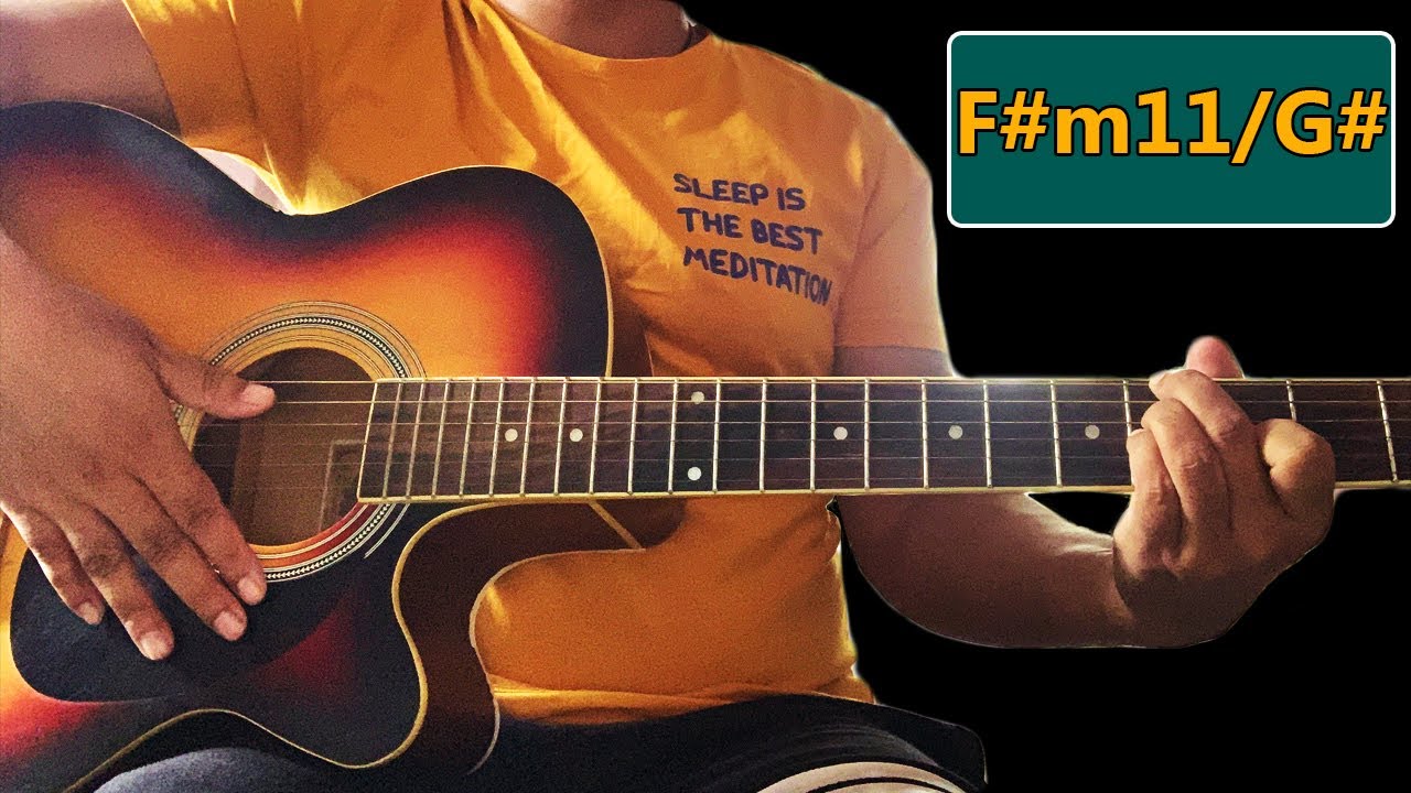 How to Play F sharp minor Eleven Over G Sharp(F#m11/G#) Chord on Guitar | Guitar Lessons