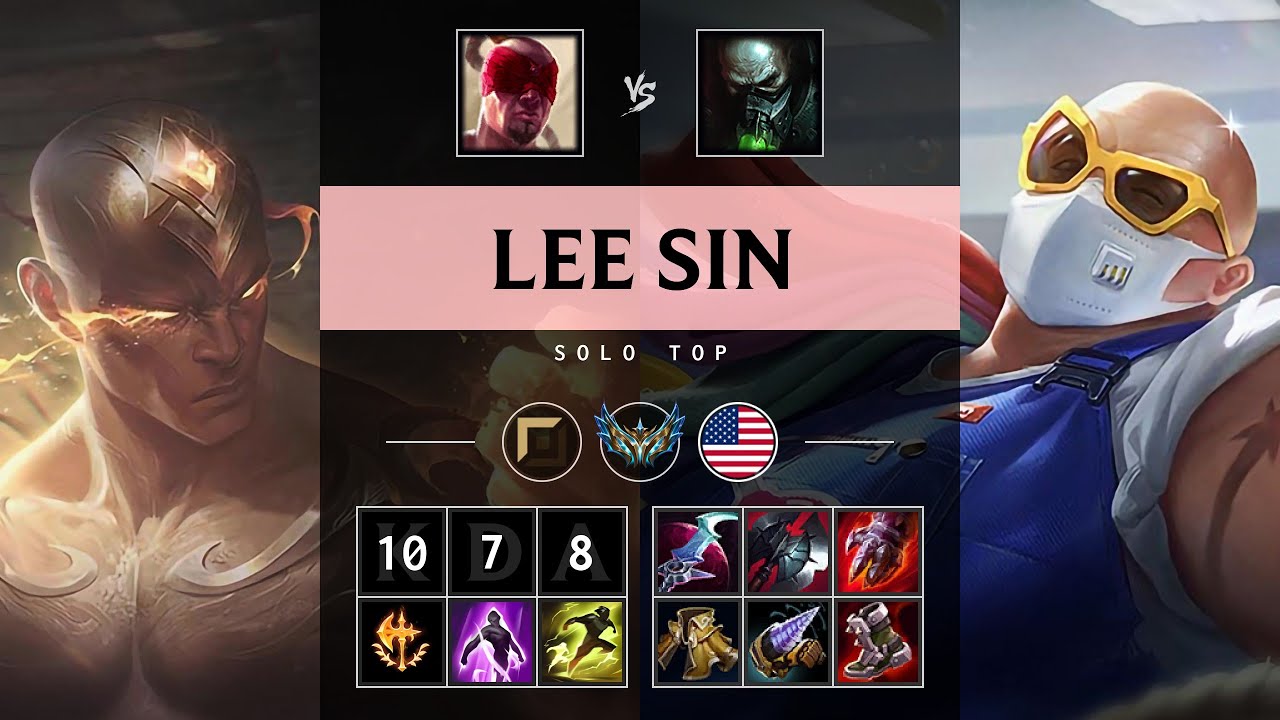 Lee Sin Top vs Urgot - NA Challenger Patch 25.08