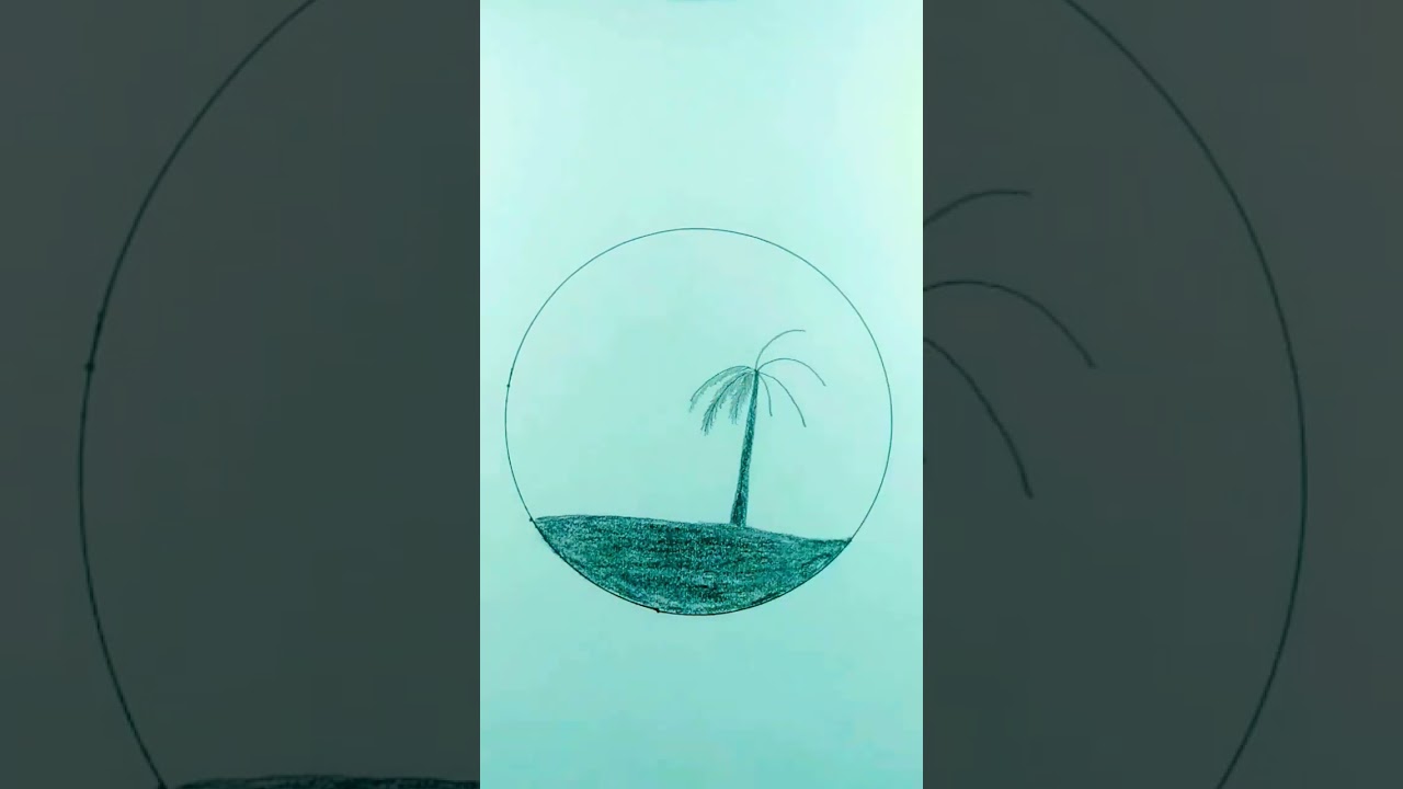 Cara menggambar pemandangan simpel By#Feelart