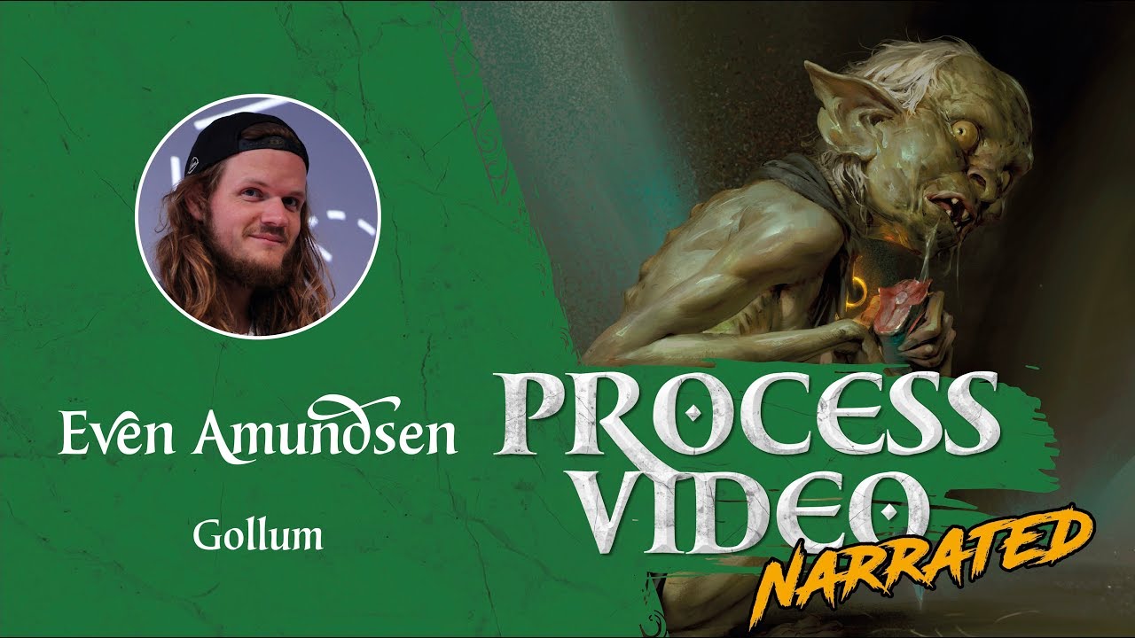 Digital Painting Process: Gollum (Narrated) | TEGN | Fantasy Art