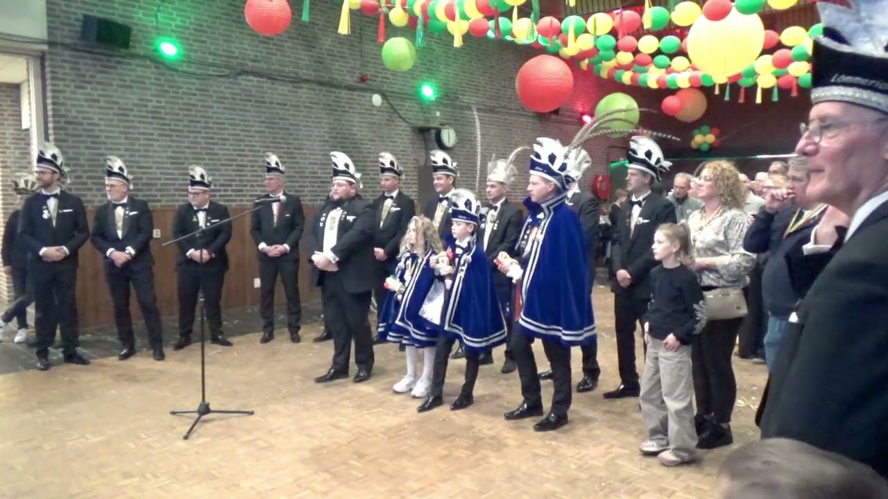 Receptie V.V. de Uule Oud-Geleen Prins Cas I en jeugdprins Koen I: Vastelaovesvereniging de Doale