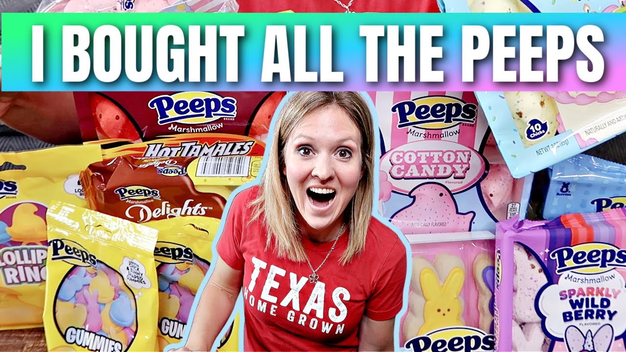 I BOUGHT EVERY FLAVOR OF PEEPS AND ATE THEM ALL! | FRUGAL FIT MOM
