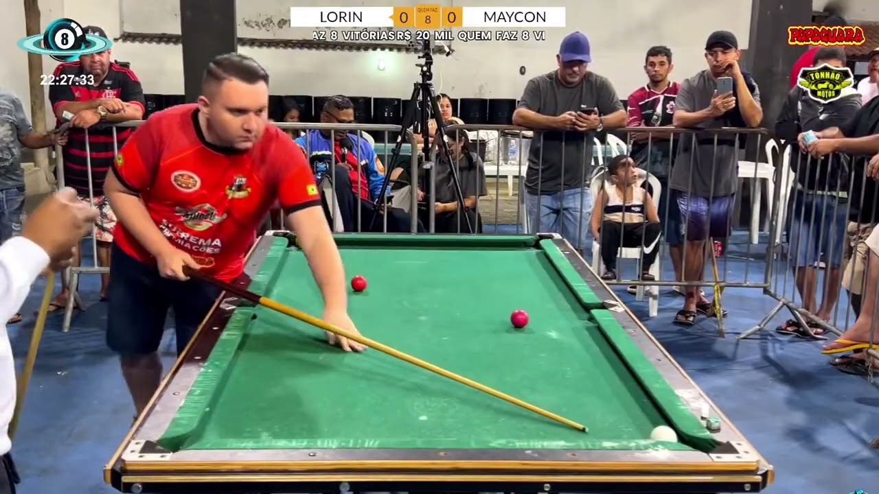 O MAIOR JOGO DE 4×4 JÁ VISTO NA HISTÓRIA DA SINUCA LORIN DE FORTALEZA VS MAICON DE TEXEIRA 🎱🔥