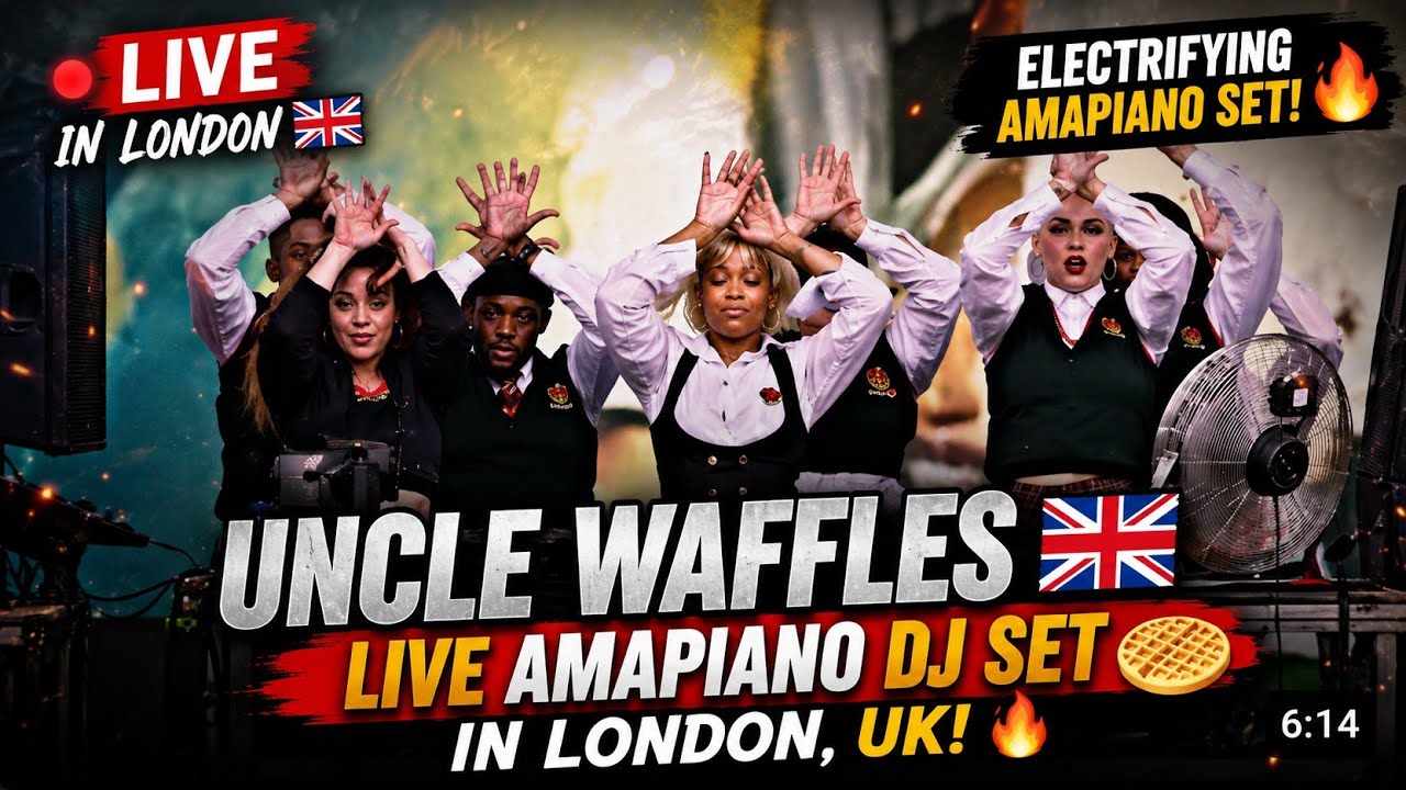 Uncle Waffles Live Amapiano Dj Set In London, UK 🇬🇧 | Electrifying performance 🔥