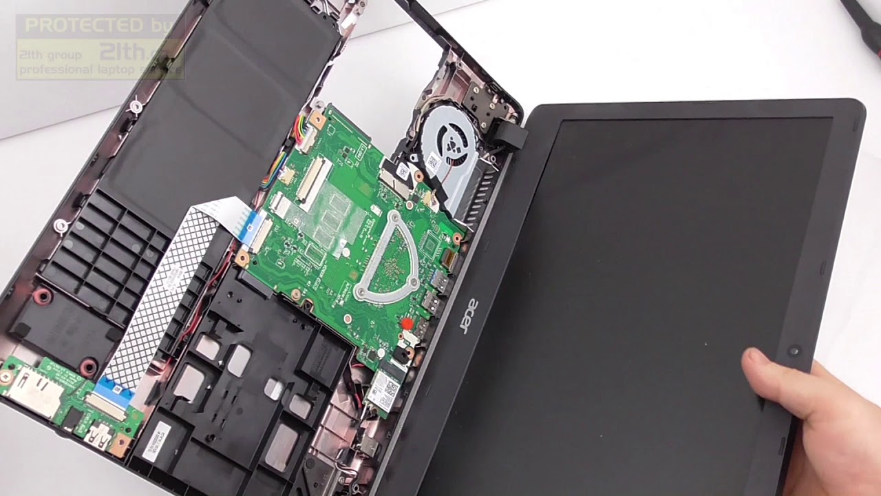 How to replace or remove battery in ACER ASPIRE ES1-533 AC14B13J AC14B13K AC14B18J AC14B18K
