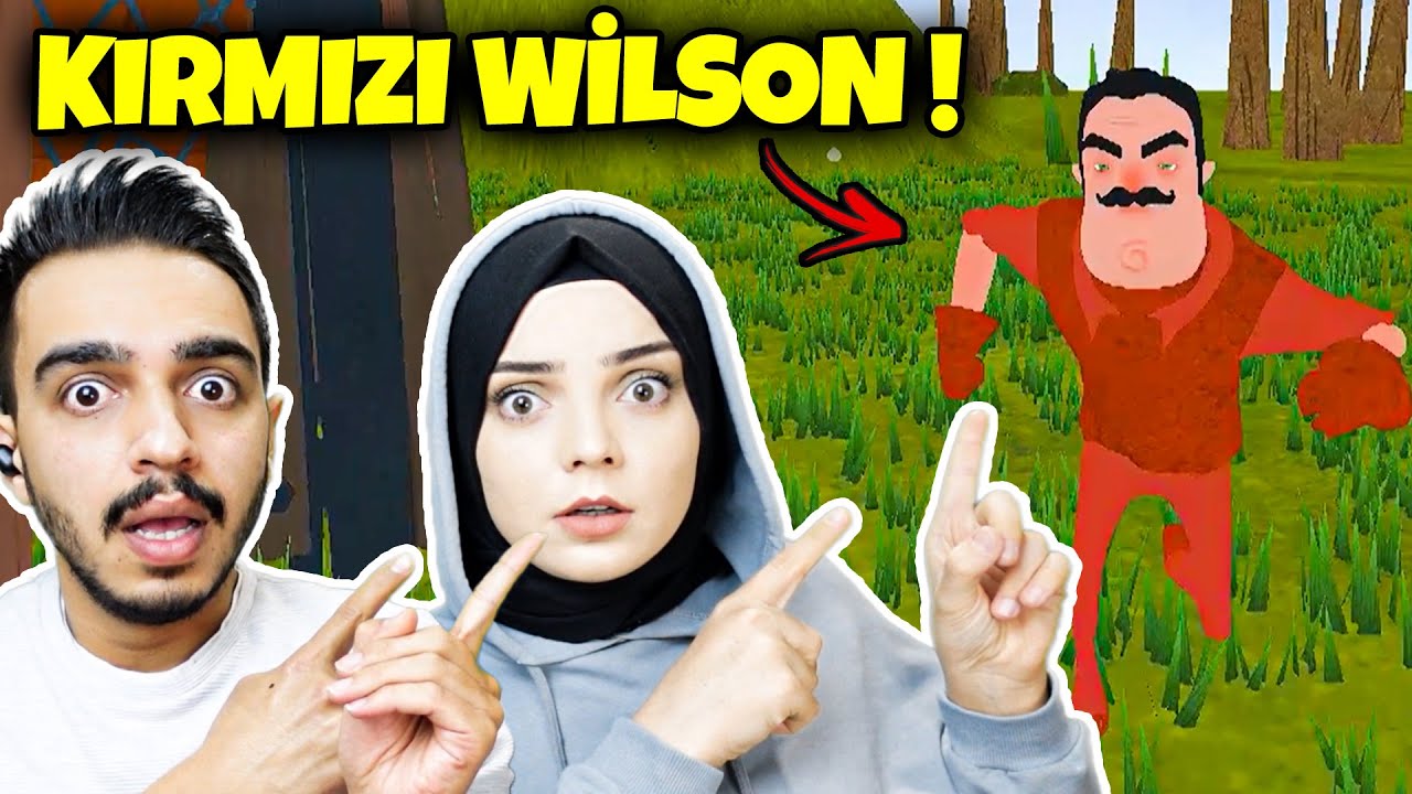KIRMIZI WİLSON !! | ORMANA EV YAPMIŞ | Hello Neighbor Mod