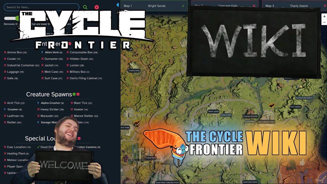 Cycle Frontier : Wiki tools Interactive map