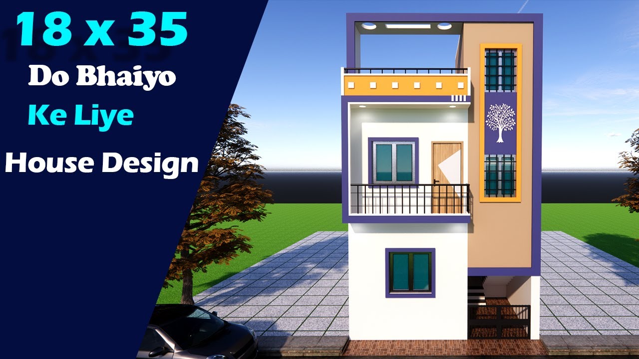 18 x 35 sqft house plan II 18 x 35 ghar ka naksha II 630 sqft home design