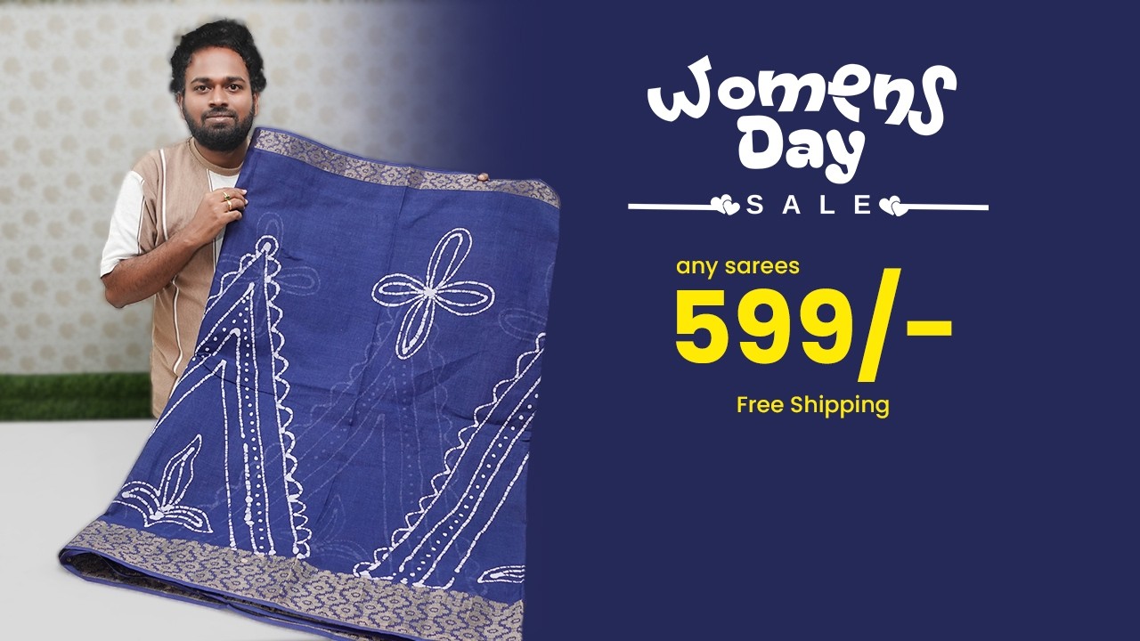 Womens Day SALE | any saree 599rs free shipping | Mana Handloom Sarees