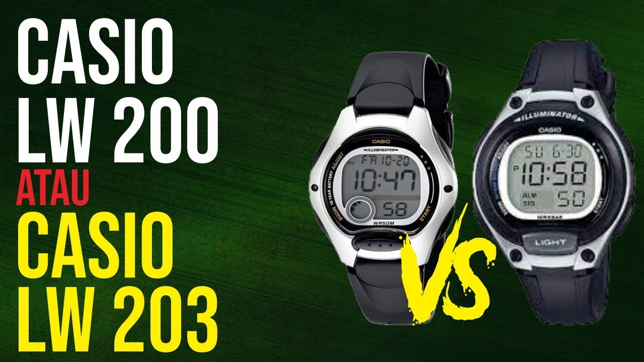 CASIO LW 200 VS CASIO LW 203 : COMPARE JAM CASIO TERBARU (2023)