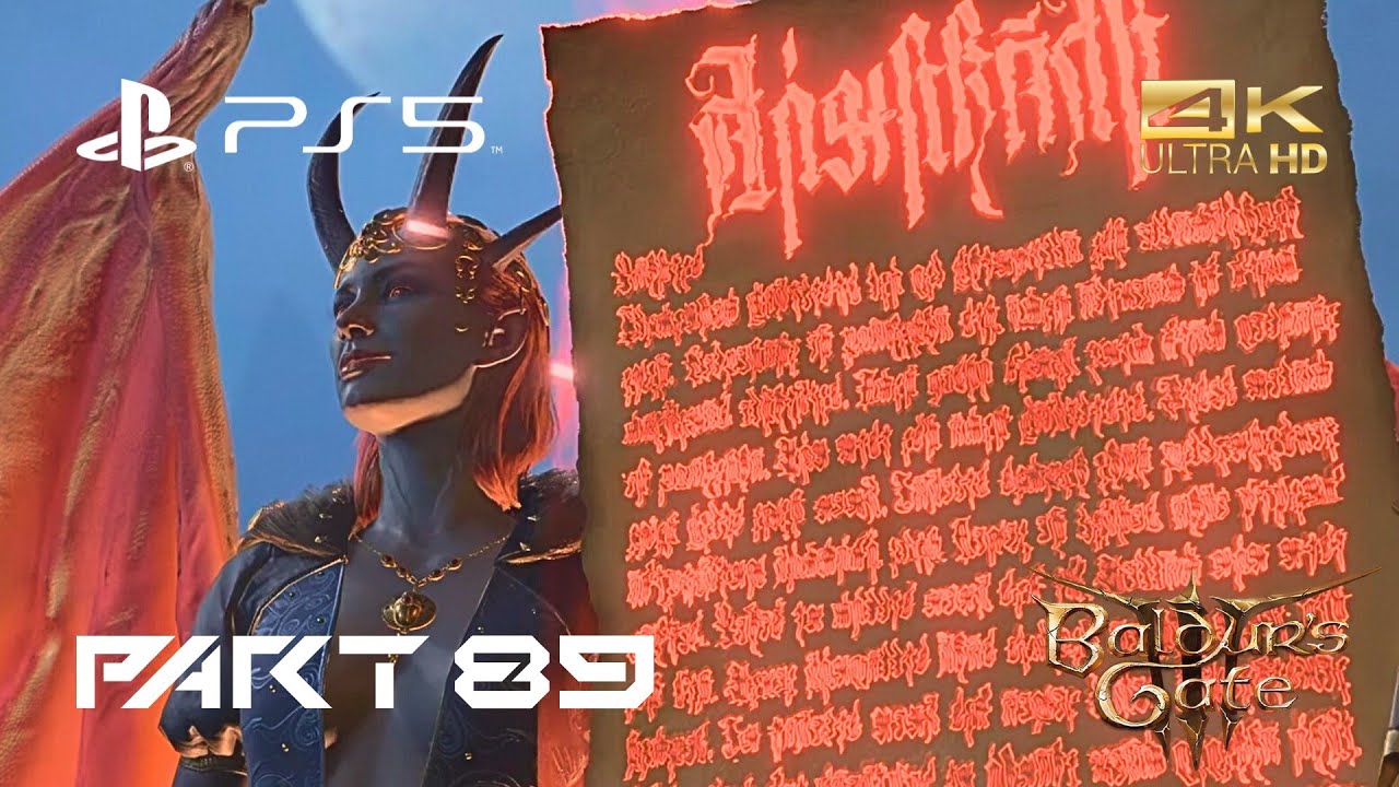 Wyll Make Contract With Devil Mizora To Save His Father Baldur's Gate 3 - Part 89 PS5 4K 60fps
