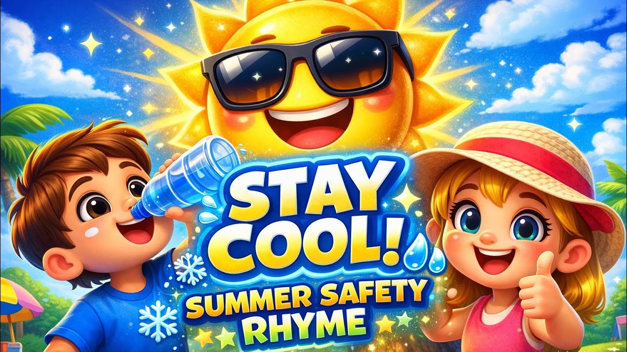 Super Cool Summer Safety Song 🌞 | Kids Rhyme | Stay Safe in Summer | Fun Learning Song