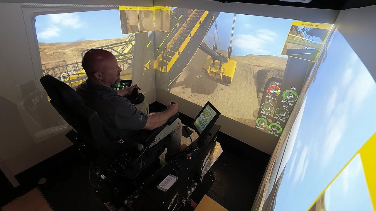 CYBERMINE Cat 7495 Rope Shovel Simulator