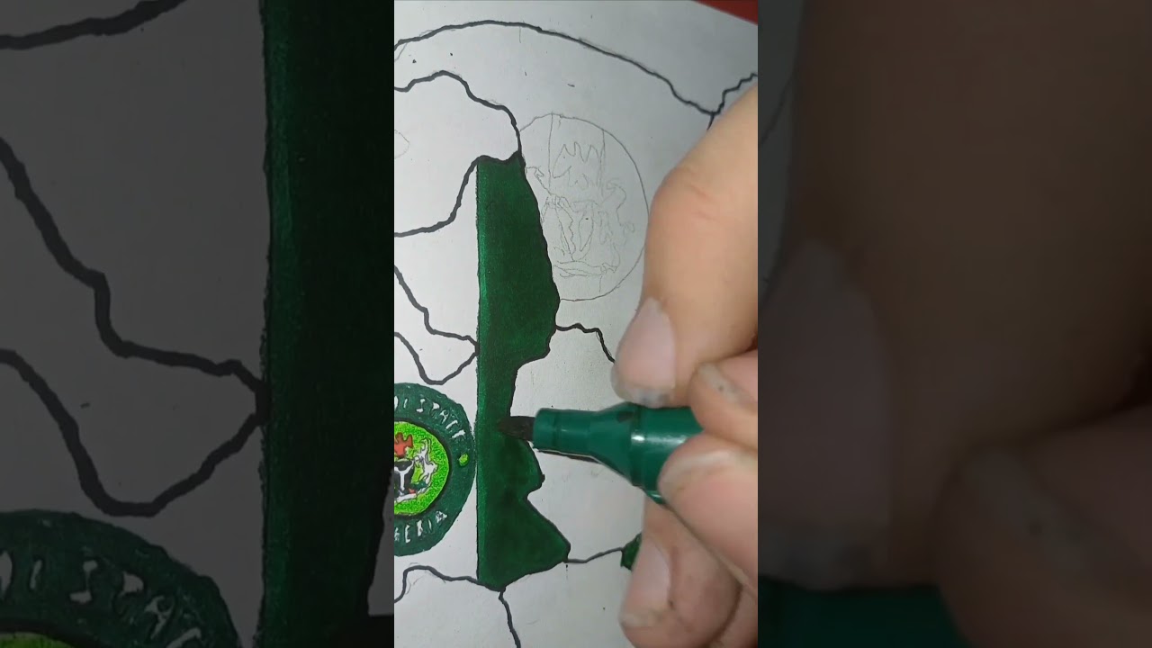 Nigeria Map - Part 4 #nigeria #flagdrawing #nigerian #map #mapdrawing