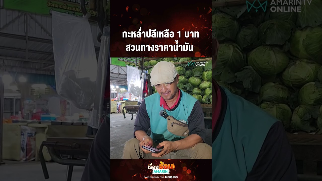 กะหล่ำปลีเหลือ 1 บาท สวนทางราคาน้ำมัน | เรื่องร้อนอมรินทร์
