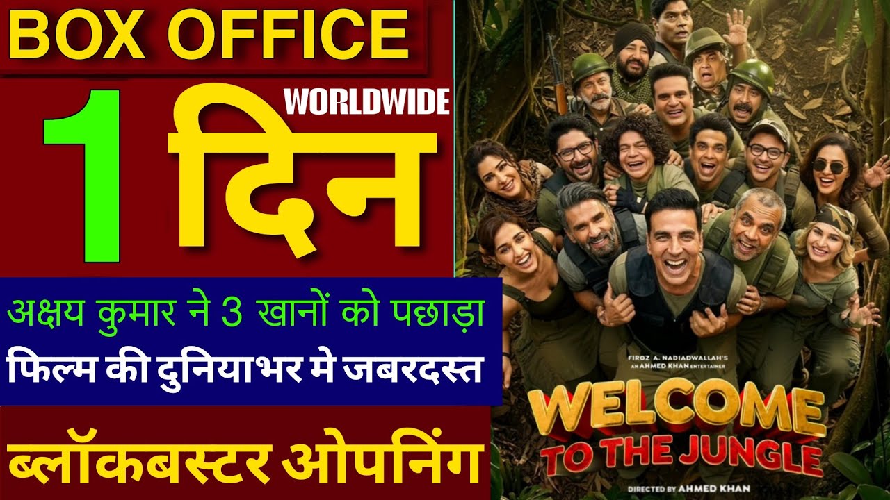 Welcome to the Jungle Box Office Collection, Akshay Kumar, Sunil S, Welcome 3 Worldwide Collection