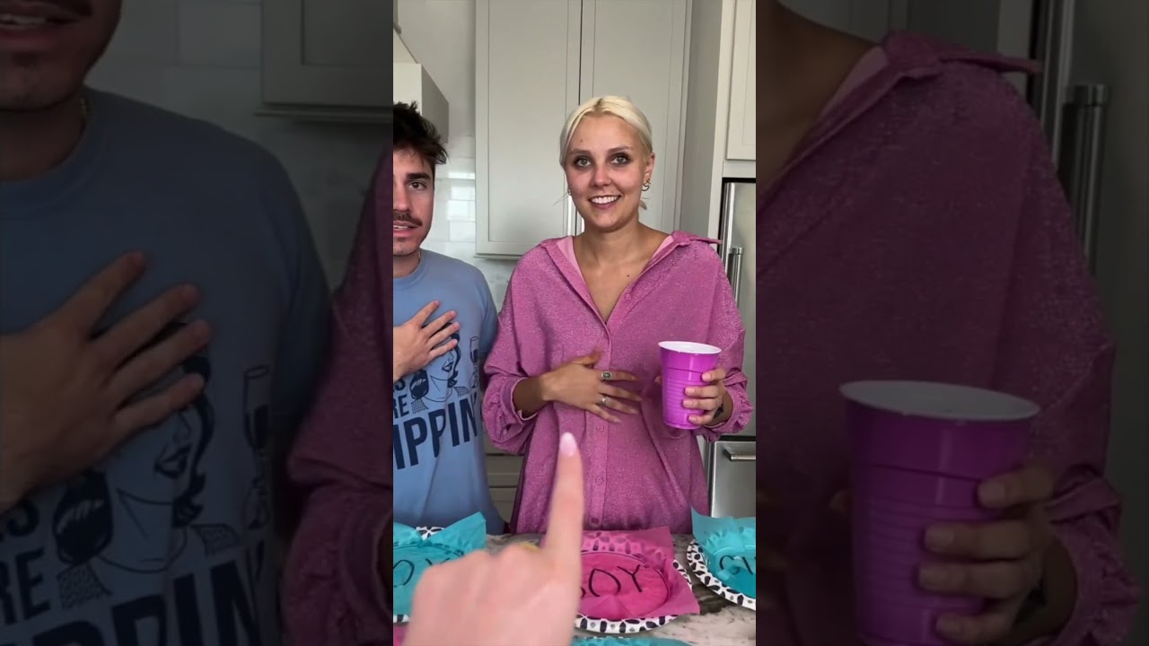Tissue Plate Gender Reveal Surprise! 💖💙