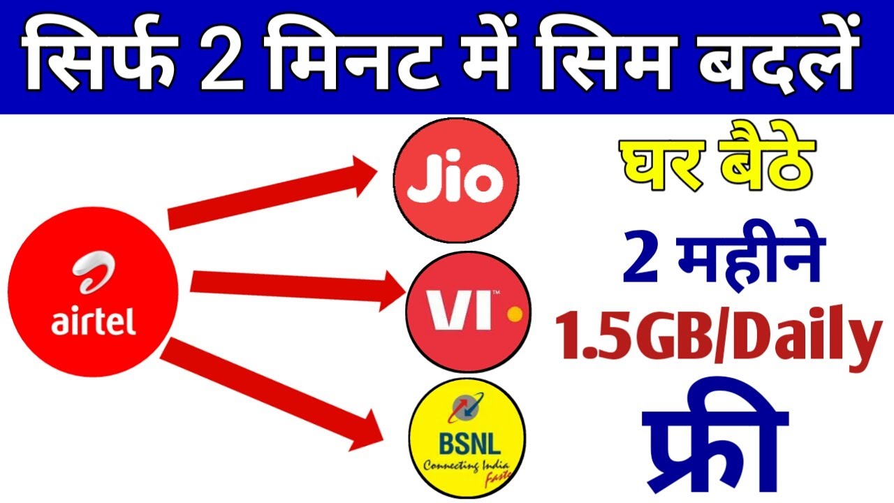 How To Port Any Sim Card On Jio | Sim Card Port Kaise Kare | Airtel Number Port Kaise Kare, Sim Port