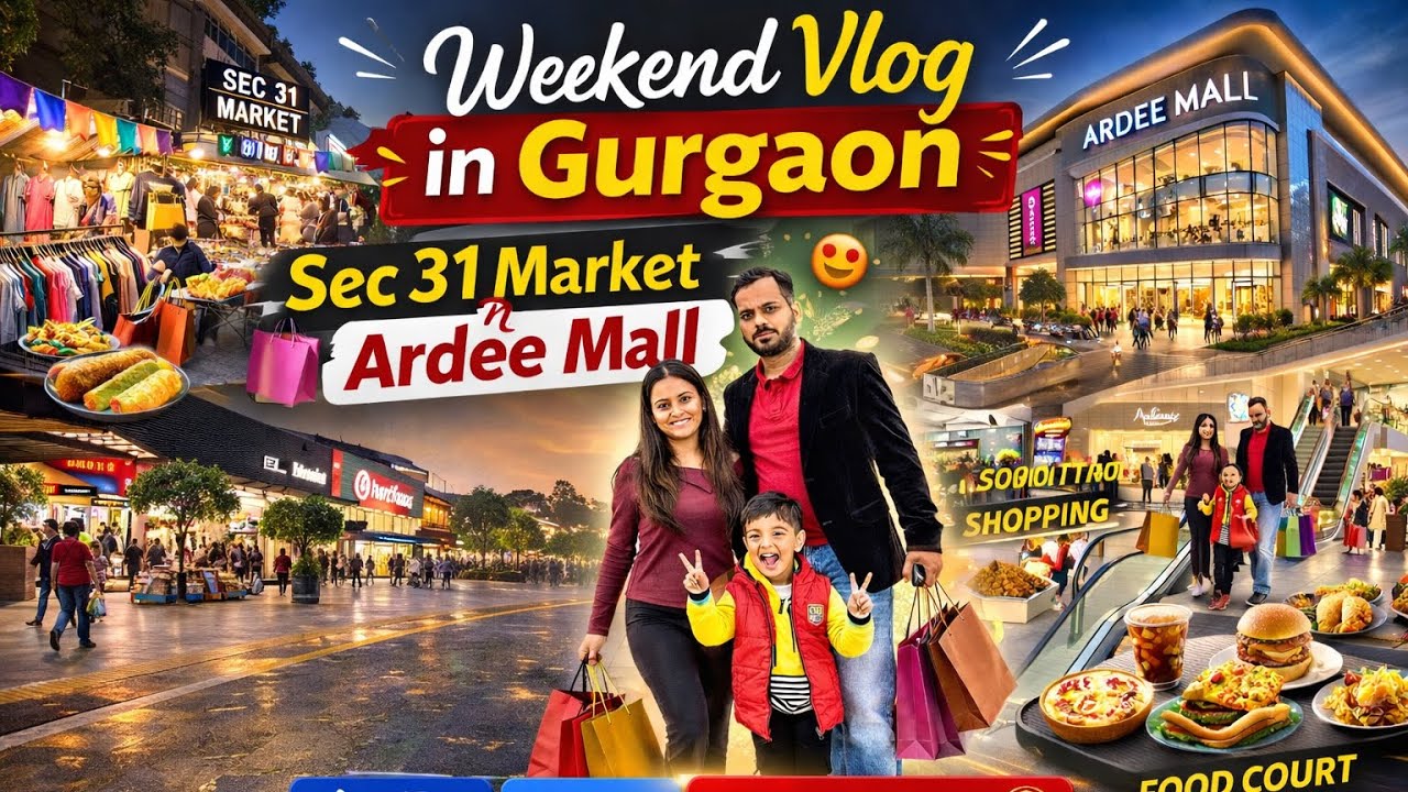 Sec 31 Gurgaon Food 😍 | Shopping at Ardee Mall 🛍️ | Weekend Vlog in Gurgaon