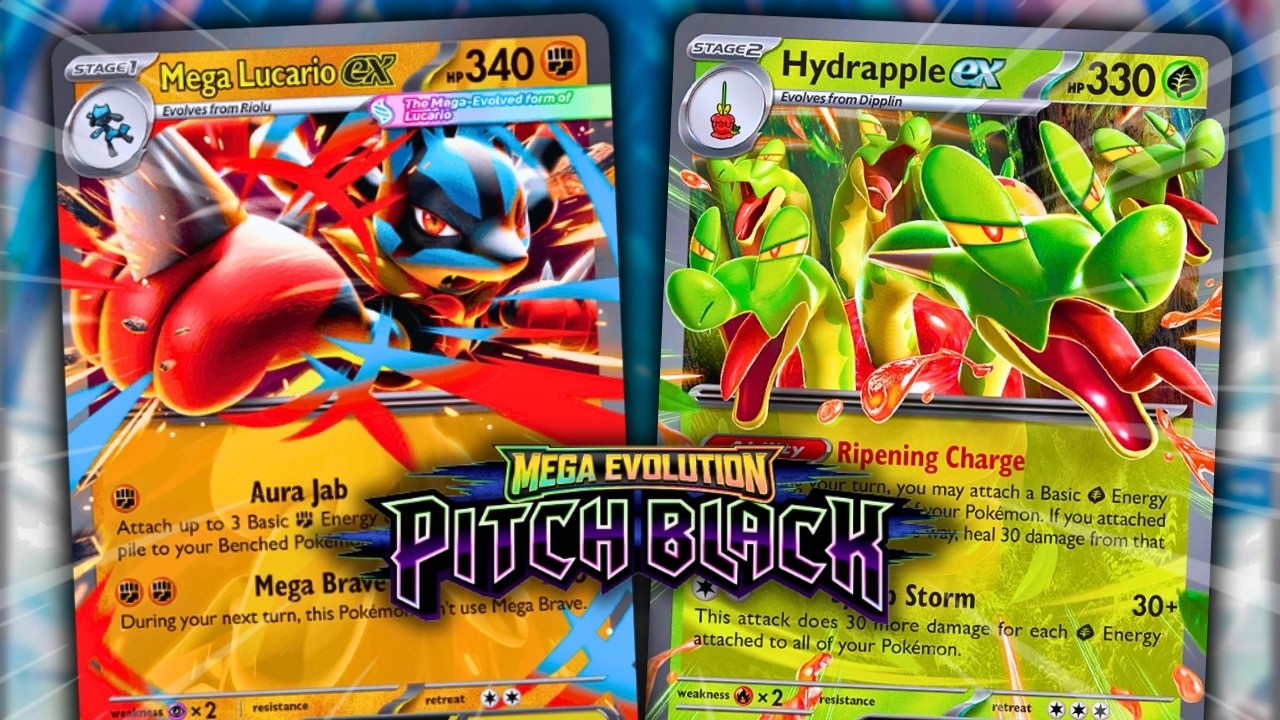 Mega Lucario ex vs Hydrapple! Which Mid Tier Deck Actually Wins? Pokemon TCG
