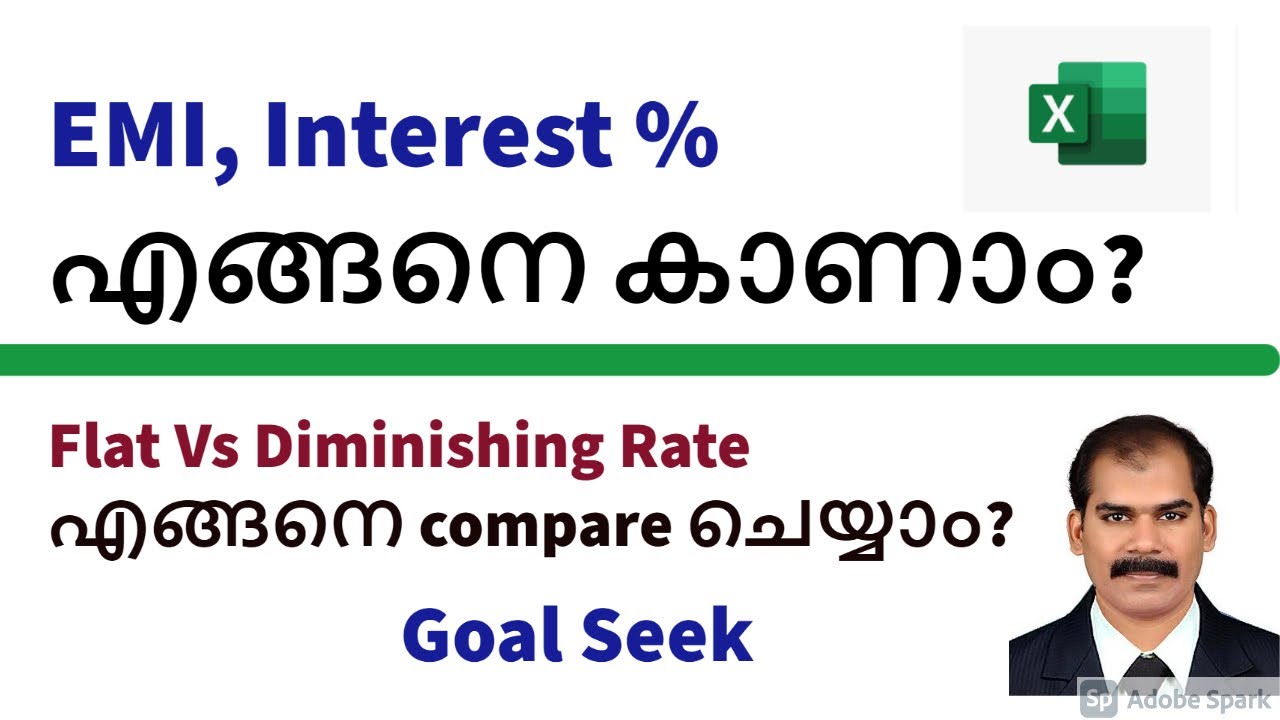 How to know EMI, Interest Rate Flat Vs Diminishing -CA Subin VR