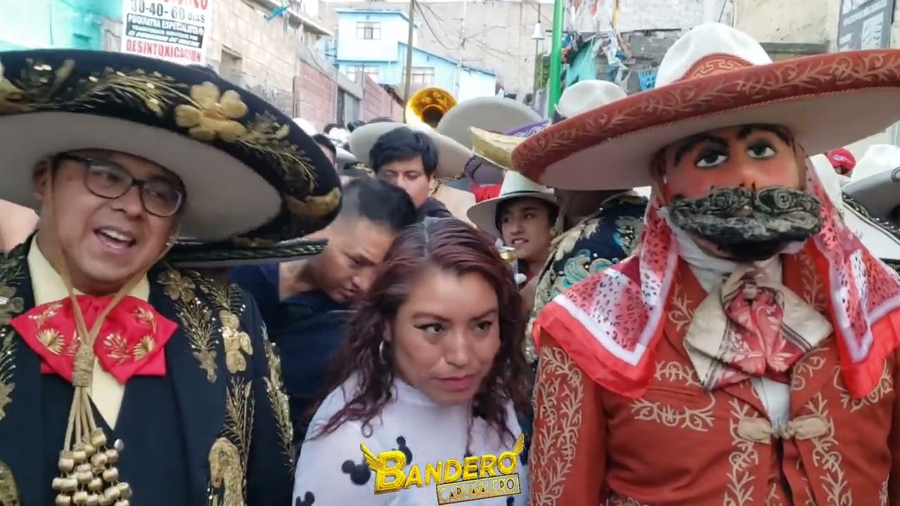 CHARROS LA TRADICIONAL CARNAVAL DE SANTIAGO ACAHUALTEPEC 2022 BANDA LA MERA MERA