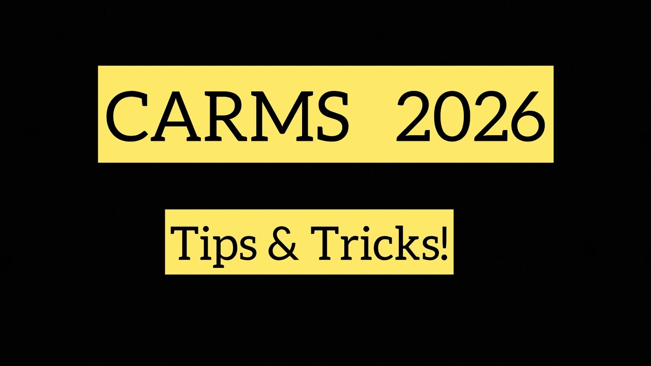 Residency Application 2026: Where to Start & How to Stay Organized (CaRMS/ERAS Tips)