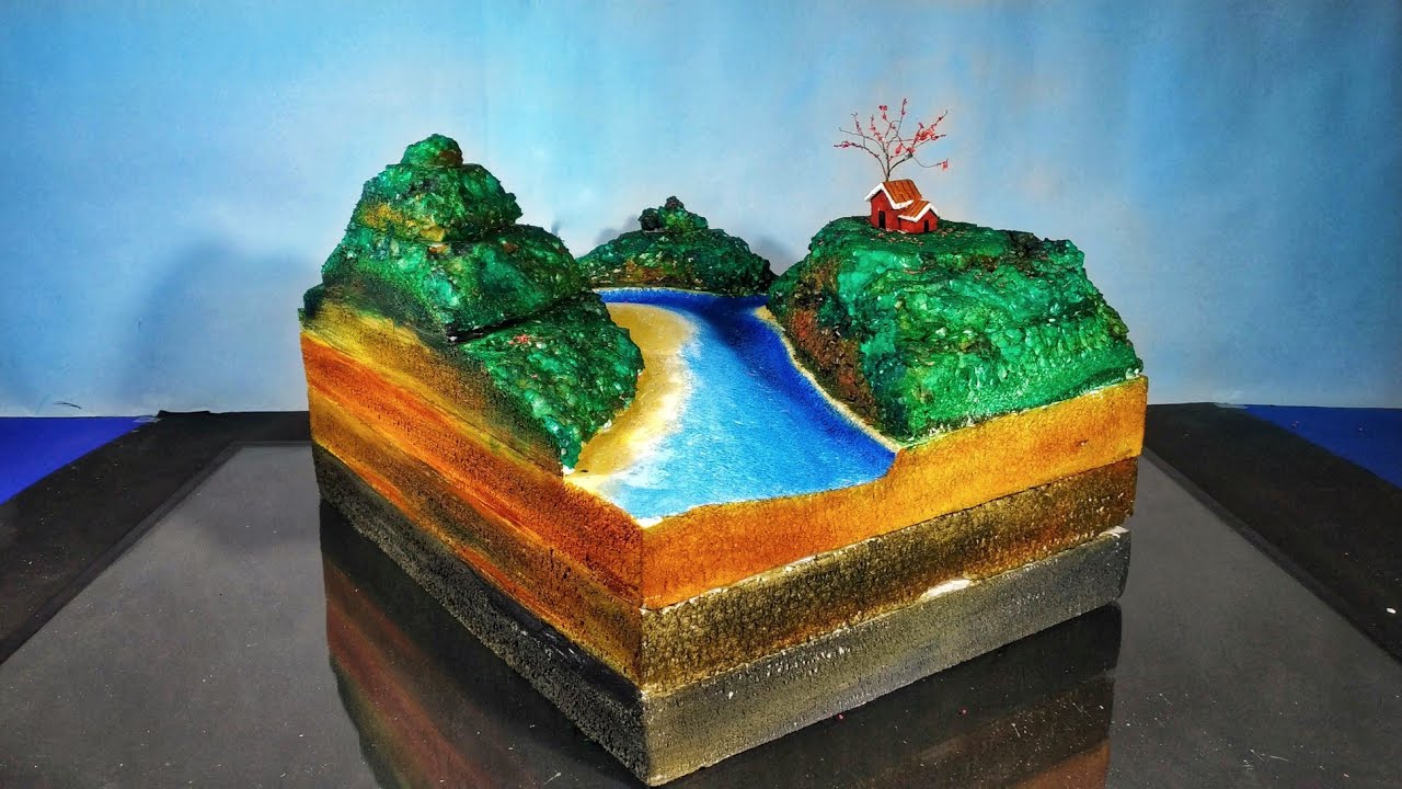 How To Make Beautiful Valley Environment 3D School Project Easy