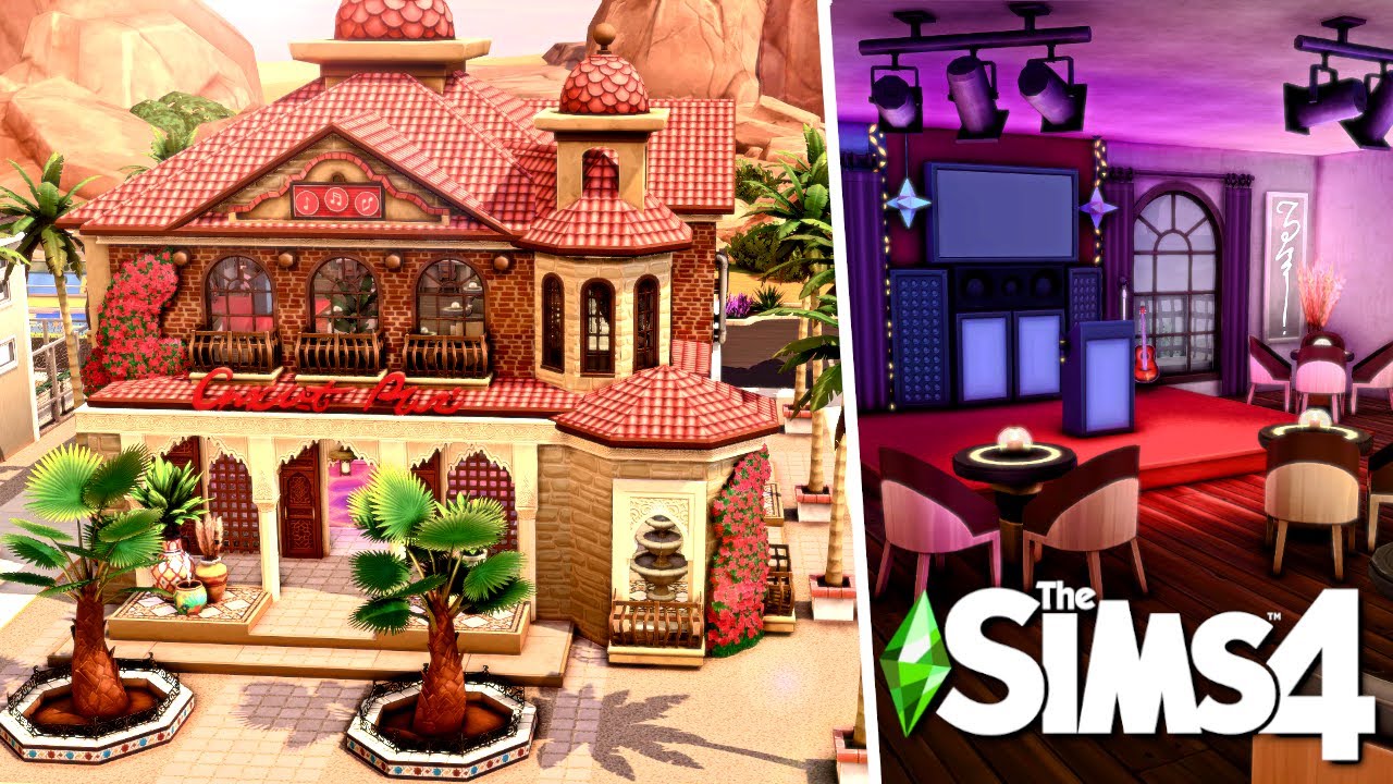 SOLARIS NIGHTCLUB & KARAOKE BAR 🎶 Rebuild Oasis Springs || The Sims 4: Speed Build (No CC)