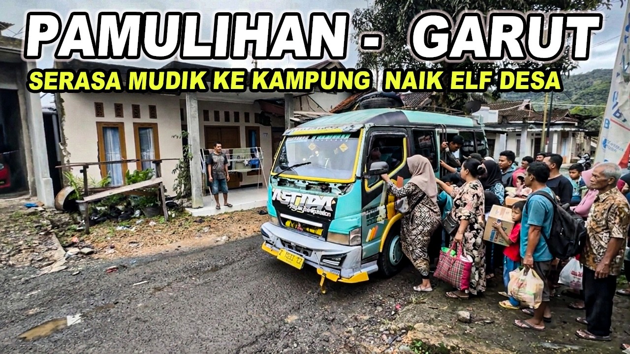 SERASA MUDIK ! PENUMPANG PENUH KELUAR DARI PELOSOK DESA GARUT SELATAN