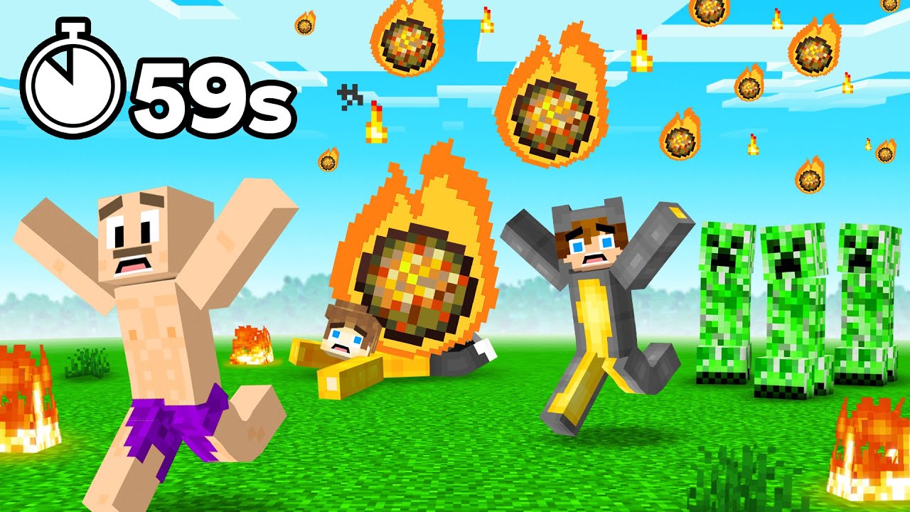 Minecraft But Every 60 Seconds There's Random Chaos!