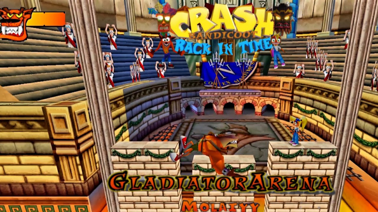 Фан-игра по мотивам Crash Bandicoot - Back In Time: Пользовательский уровень: Арена гладиаторов о...