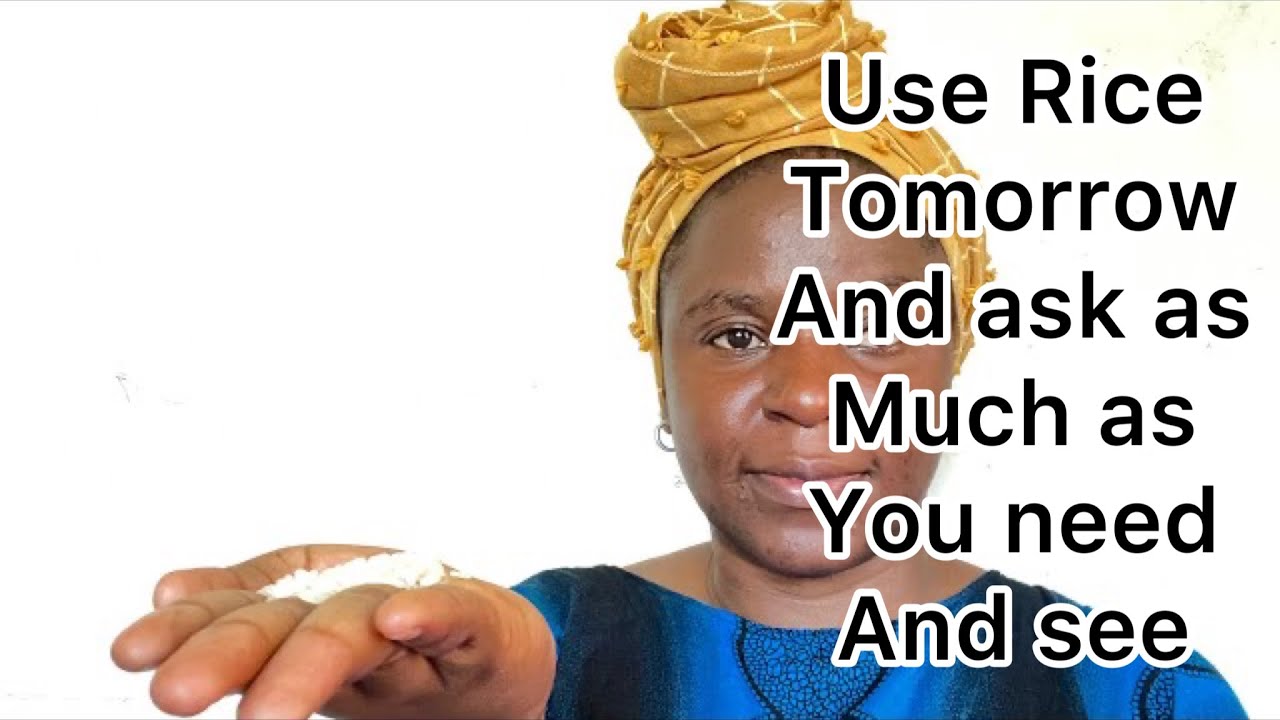Just Rice and say how much money you want tomorrow 17 march and be surprise forever