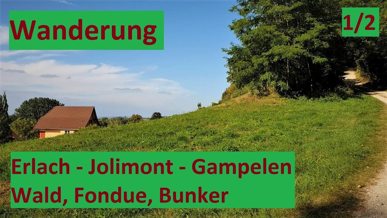 Wanderung: Erlach - Jolimont - Gampelen │Geocash│ Teufelsburde │Bunker│ DEUTSCH #099-1