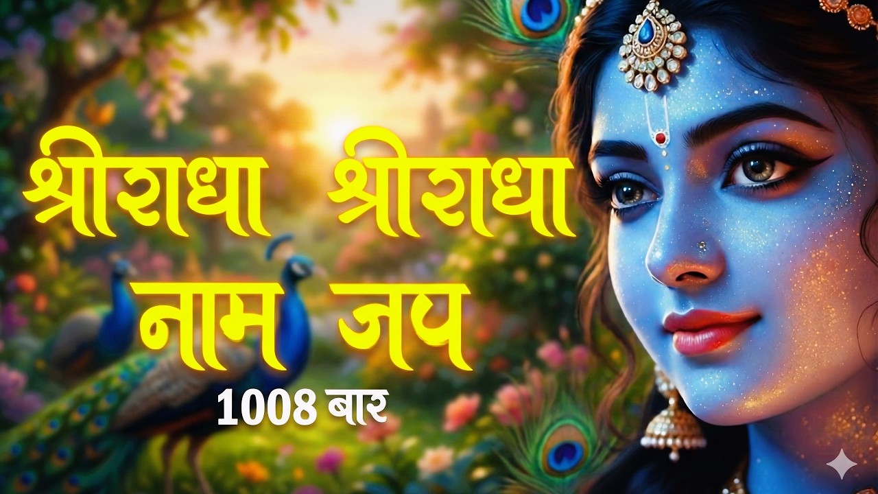 Shri Radha Shri Radha Naam Jap 1008 Baar | श्री राधा श्री राधा नाम जप | Radha Dhun, Radha Jap Mantra