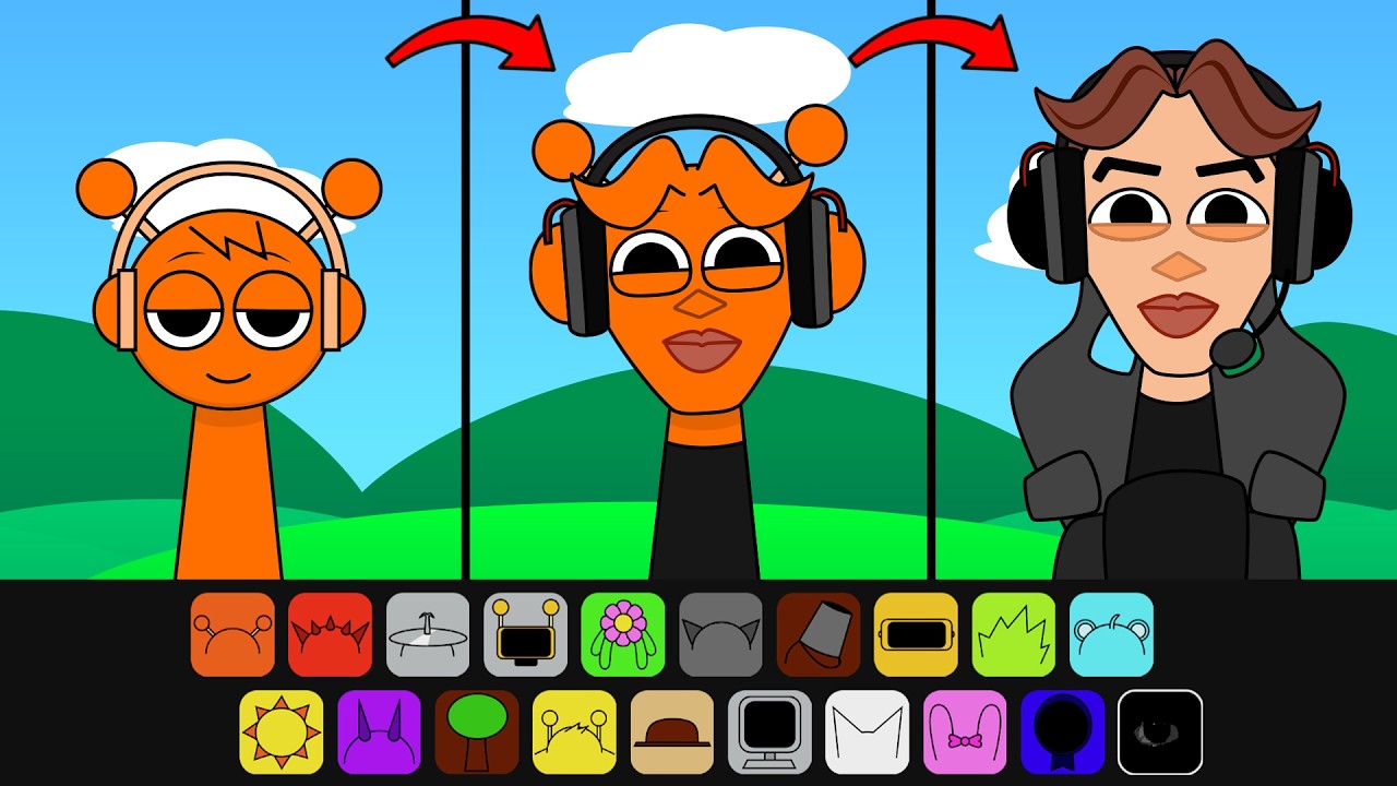 Making NEW SCP Oi Oi Oi A Eye Eye Meme from Orange Sprunki Incredibox | My OC Sprunki Mod